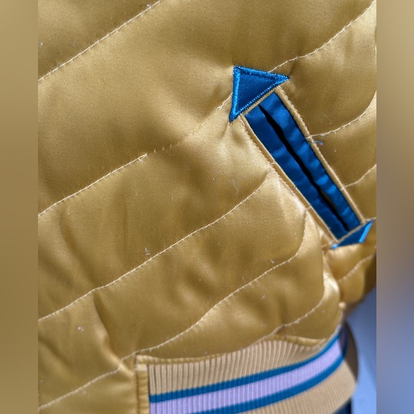 Classic Rock Couture Original Dolly Western Bomber Jacket in mustard yellow - Picture 8 of 10